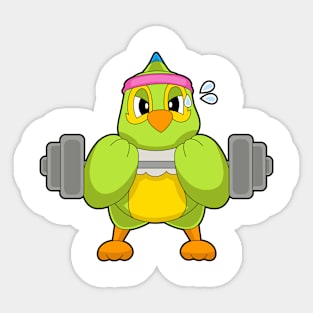 Parrot Strength training Dumbbell Sticker